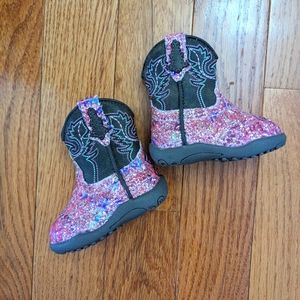 *NEW* size infant 2 glitter cowboy boots